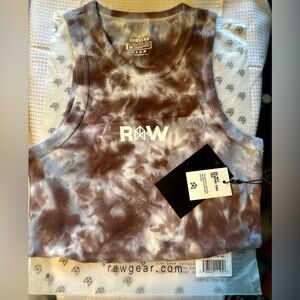 🆕NWT RAWGEAR SZ MED PUMP PRINT CROP TANK
